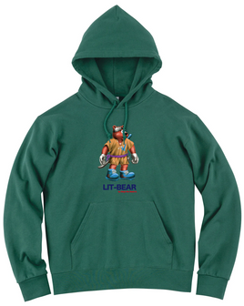 "LIT-BEAR" by Ninja We Made It. Hoodie (Members Limited)